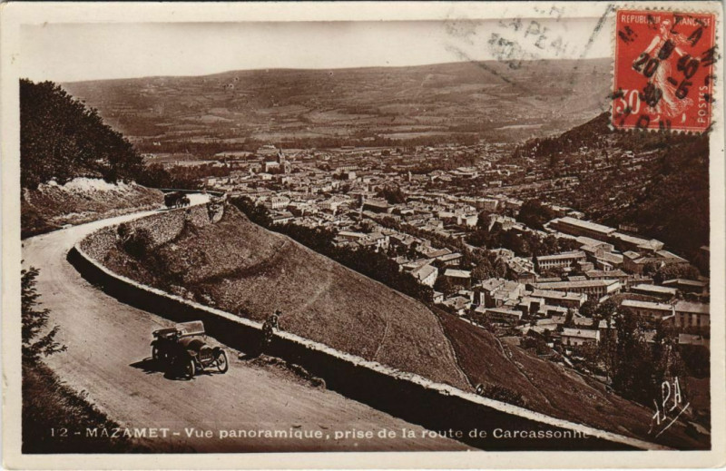 Carte postale ancienne Mazamet Vue Panoramique à Mazamet
