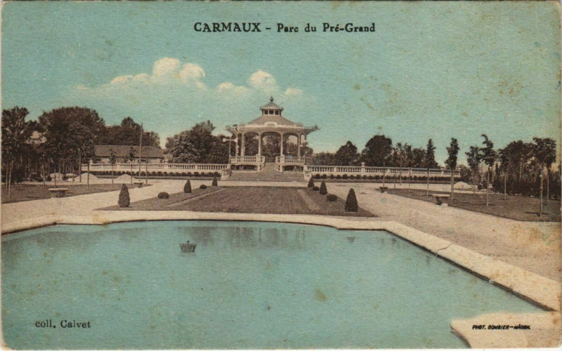 Carte postale ancienne Carmaux Parc du Pre-Grand à Carmaux
