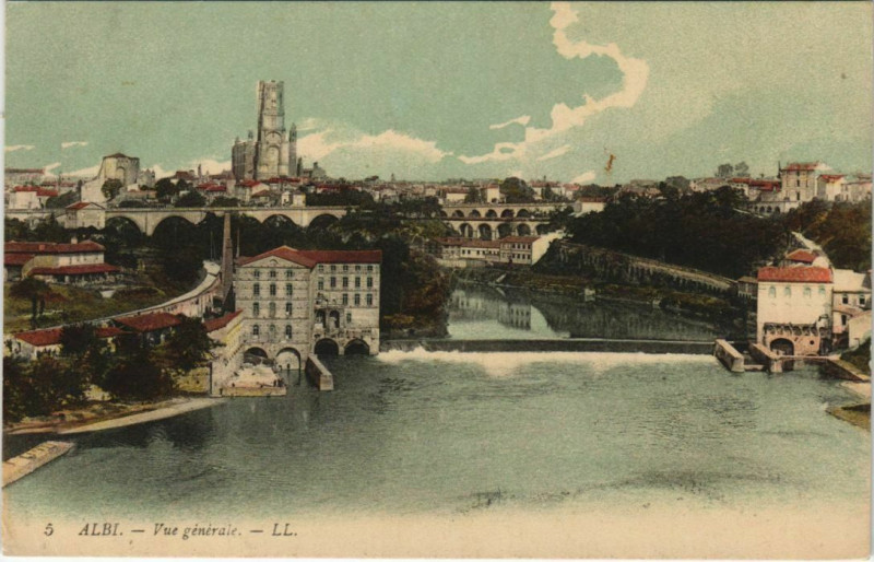 Carte postale ancienne Albi Vue Generale à Albi