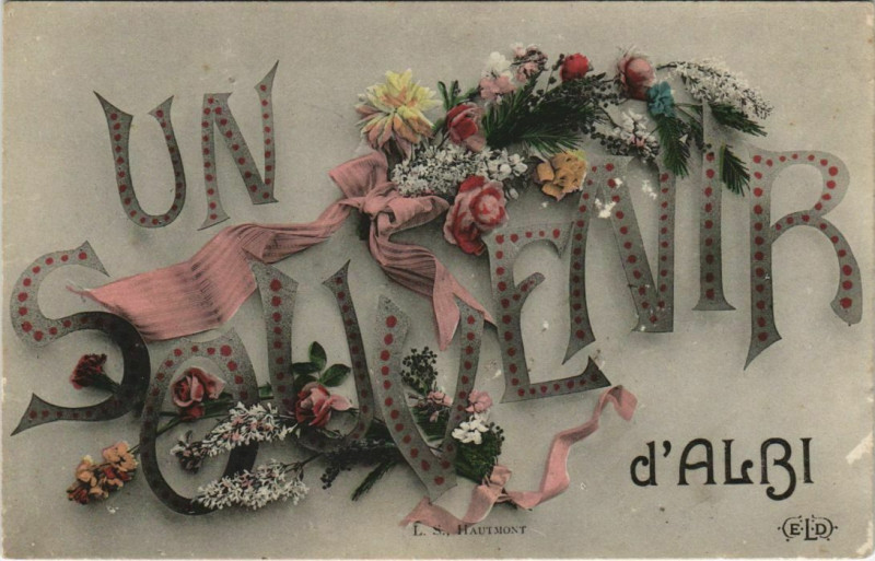 Carte postale ancienne Albi Un Souvenir d'Albi à Albi