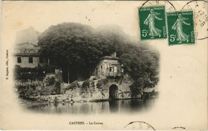 Carte postale ancienne Castres Le Carras à Castres