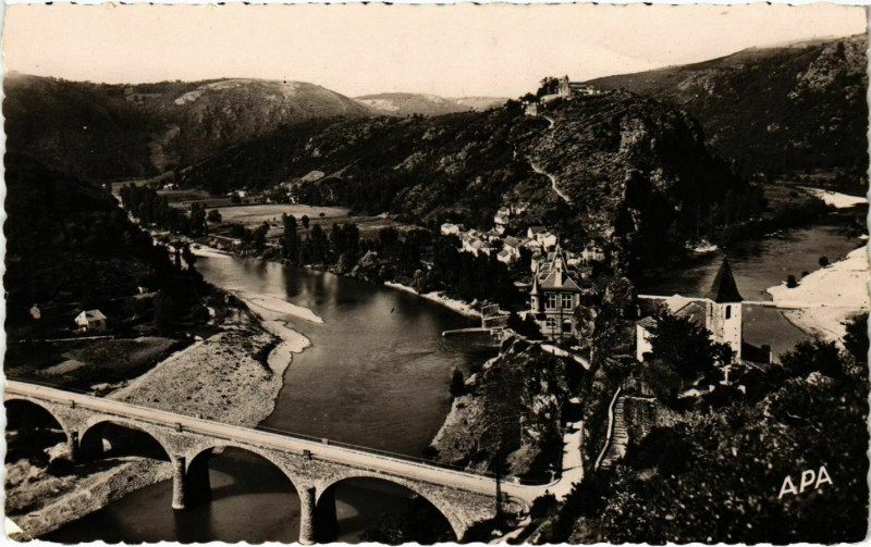 Carte postale ancienne Ambialet Vue Generale France à Ambialet