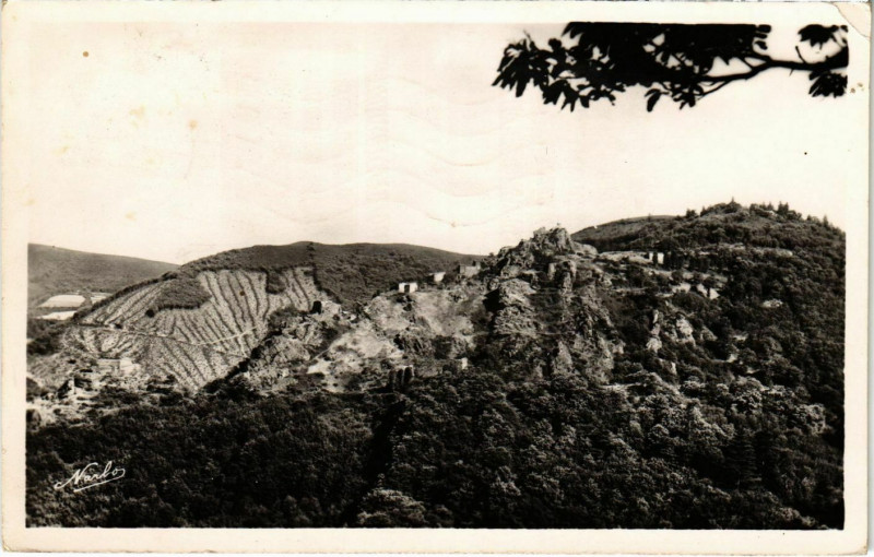 Carte postale ancienne Env.de Mazamet Les Ruines d'Hautpoult France à Mazamet