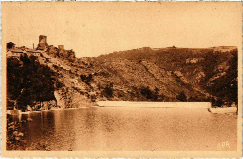 Carte postale ancienne Pampelonne Le Barrage du Viaur France à Pampelonne