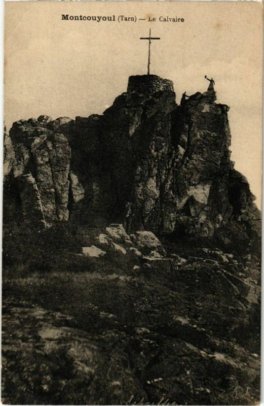 Carte postale ancienne Montcouyoul La Calvaire France
