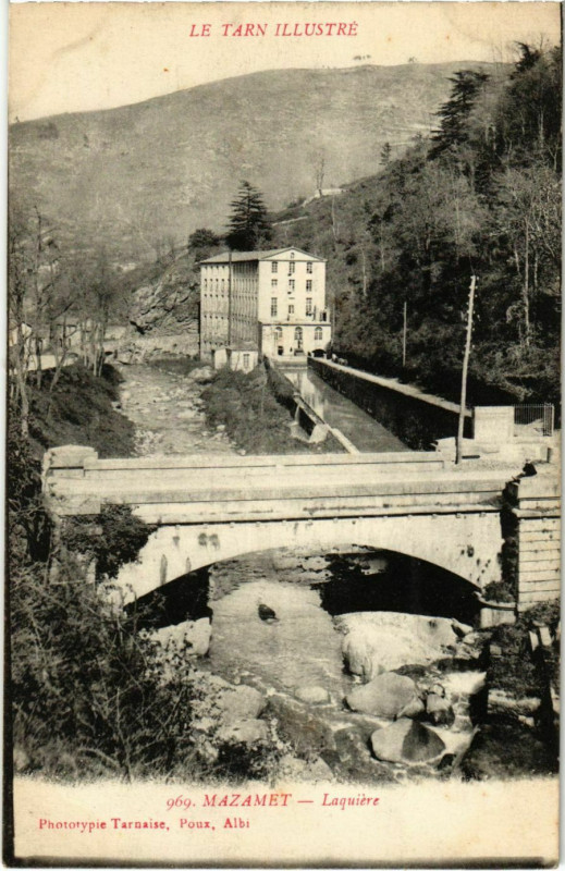 Carte postale ancienne Mazamet Laquiere France à Mazamet