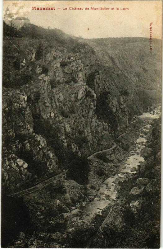Carte postale ancienne Mazamet Le Chateau de Montiedier France à Mazamet
