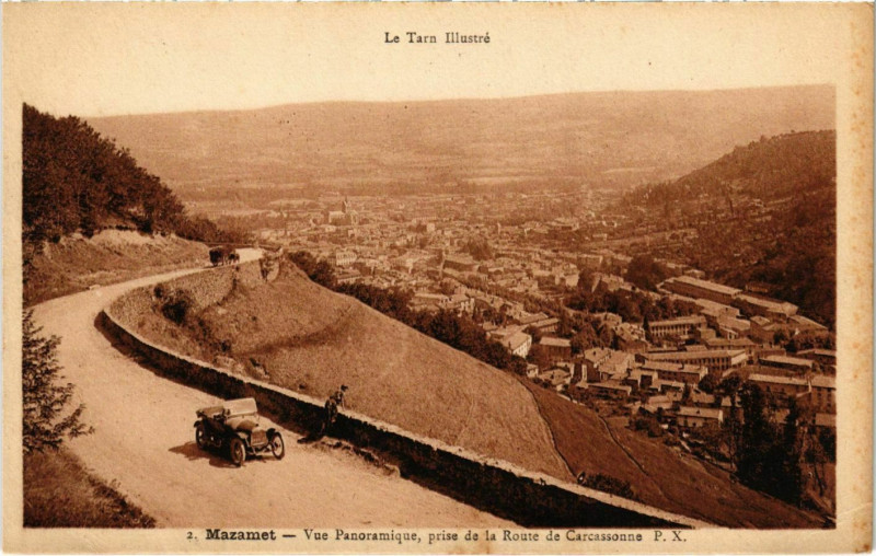 Carte postale ancienne Mazamet Vue Panoramique France à Mazamet