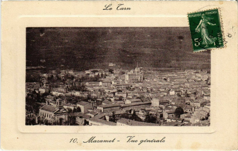Carte postale ancienne Mazamet Vue Generale France à Mazamet