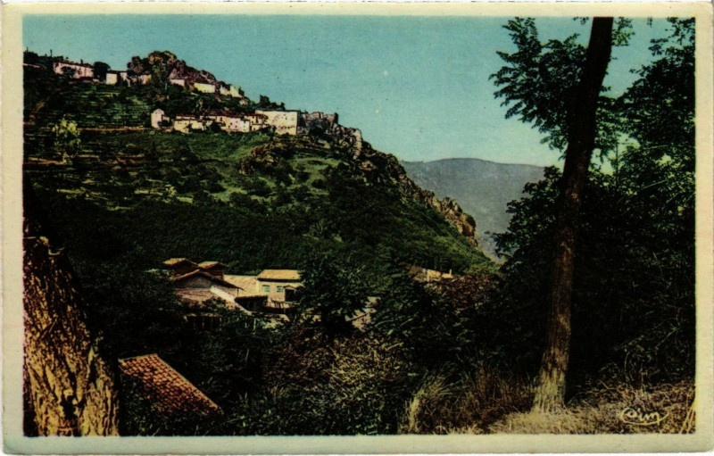 Carte postale ancienne Mazamet Village d'Hautpoul France à Mazamet