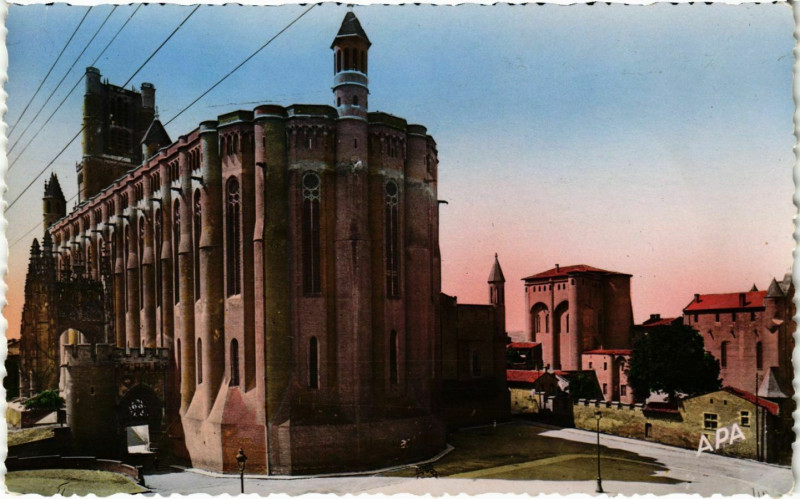 Carte postale ancienne Albi La Basilique Sainte-Cecile France à Albi