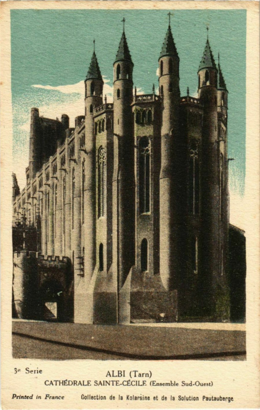 Carte postale ancienne Albi Cathedrale Sainte-Cecile France à Albi