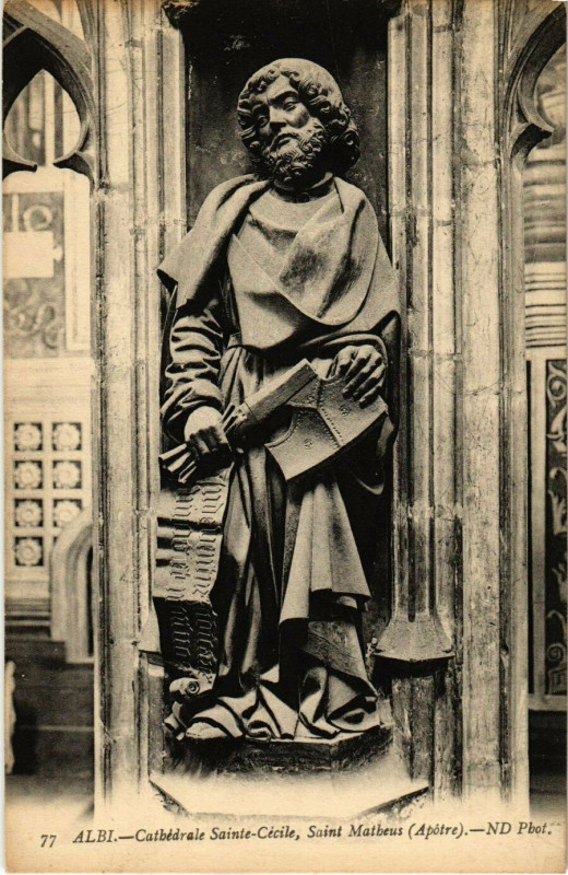 Carte postale ancienne Albi Sainte-Cecile Cathedrale, Saint Matheus France à Albi