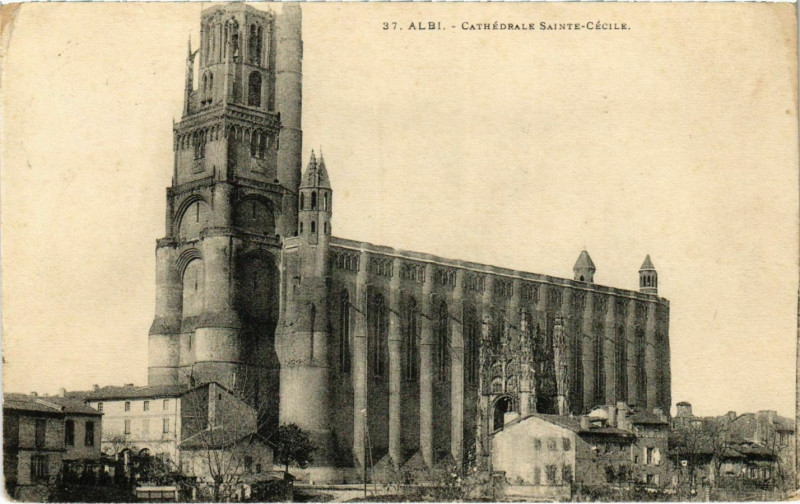 Carte postale ancienne Albi Cathedrale Sainte-Cecile France à Albi