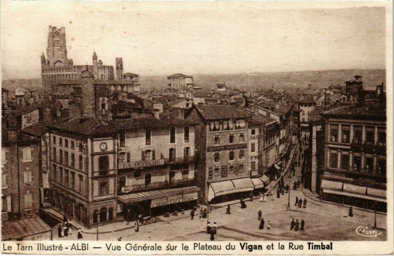 Carte postale ancienne Albi Vue Generale s le Plateau France à Albi