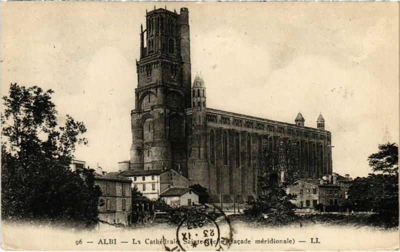 Carte postale ancienne Albi La Cathedrale Sainte-Cecile France à Albi
