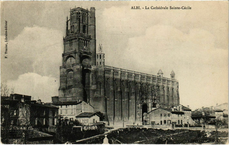 Carte postale ancienne Albi La Cathedrale Sainte-Cecile France à Albi