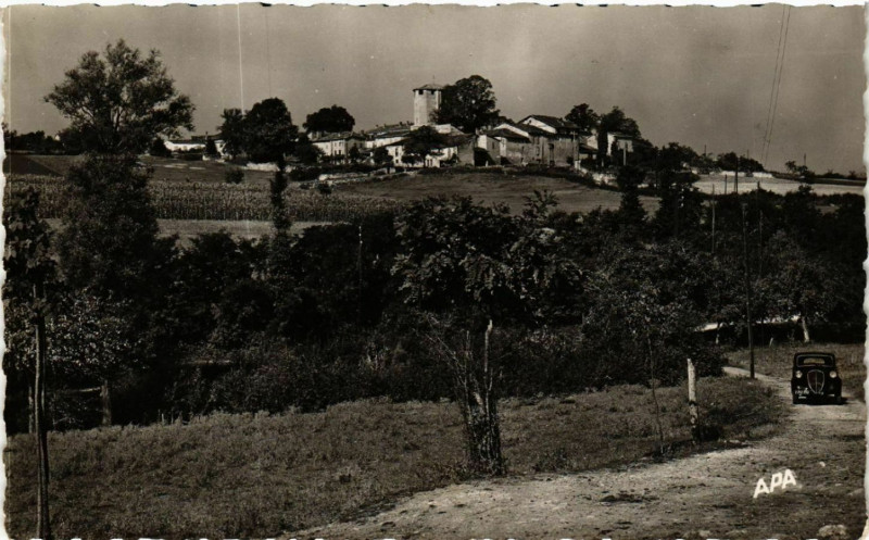Carte postale ancienne Denat - Vue générale à Dénat