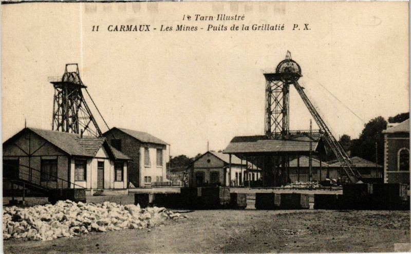 Carte postale ancienne Carmaux - Les Mines à Carmaux
