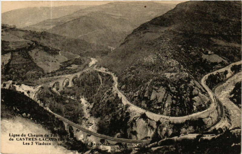 Carte postale ancienne Ligne du Chemin de Fer
