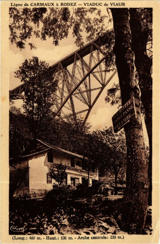 Carte postale ancienne Ligne de Carmaux a Rodez à Carmaux