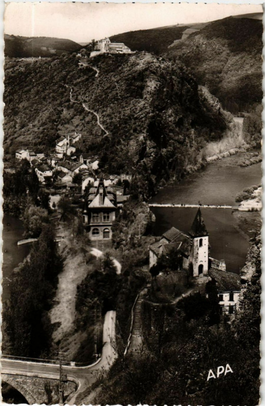 Carte postale ancienne Ambialet - Vue générale à Ambialet