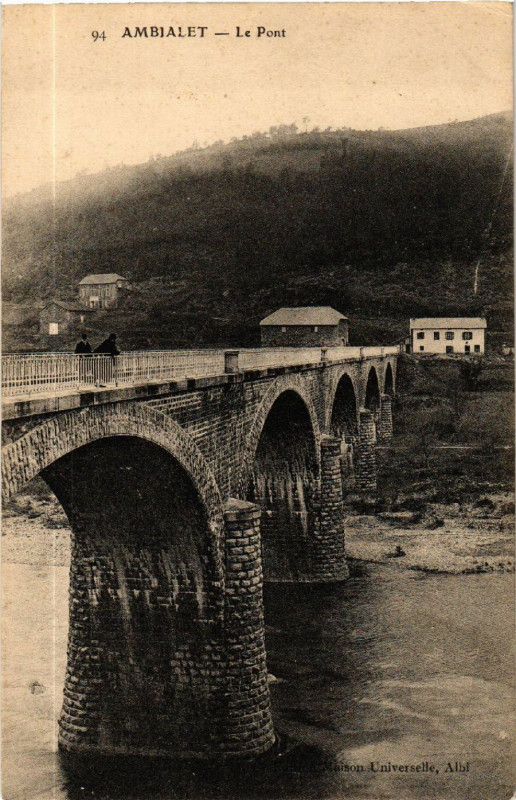 Carte postale ancienne Ambialent - Le Pont