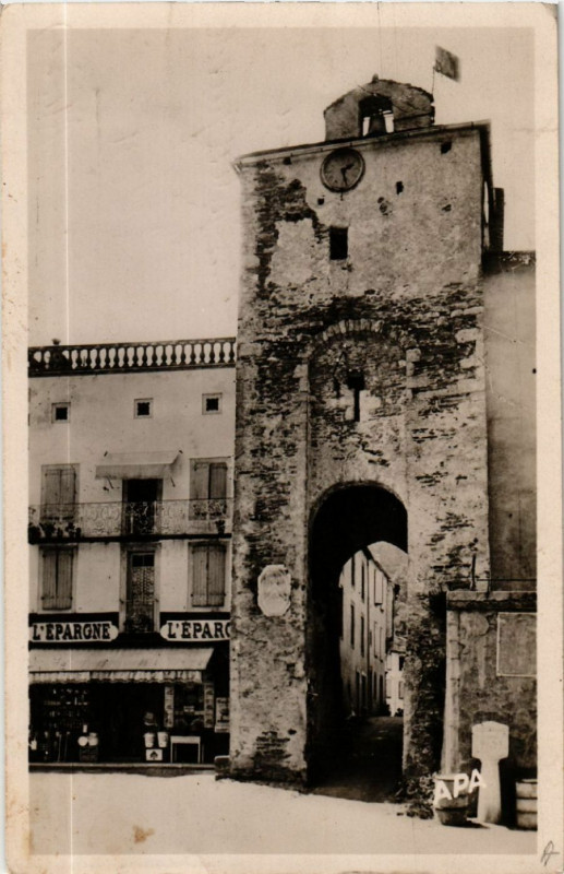 Carte postale ancienne Abre - L'Horloge