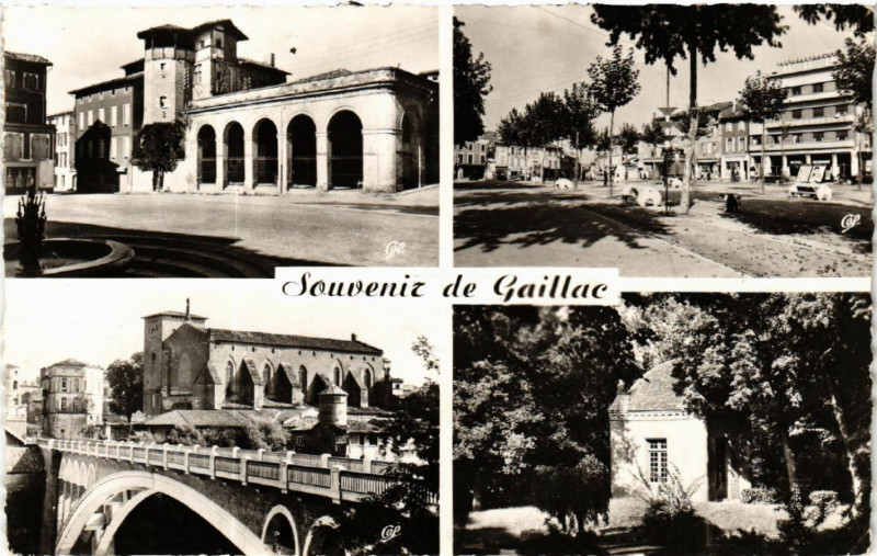 Carte postale ancienne Souvenir de Gaillac à Gaillac