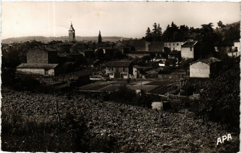 Carte postale ancienne Realmont - Vue générale à Réalmont