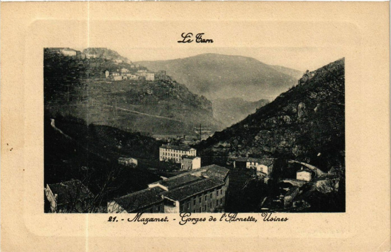 Carte postale ancienne Le Tarn - Mazamet à Mazamet