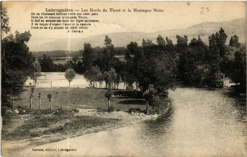 Carte postale ancienne Labruguire - Les Bords du THORe