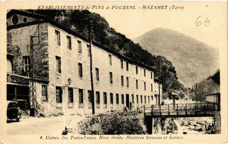 Carte postale ancienne Etabl. de Pins & Pouzenc - Mazamet à Mazamet