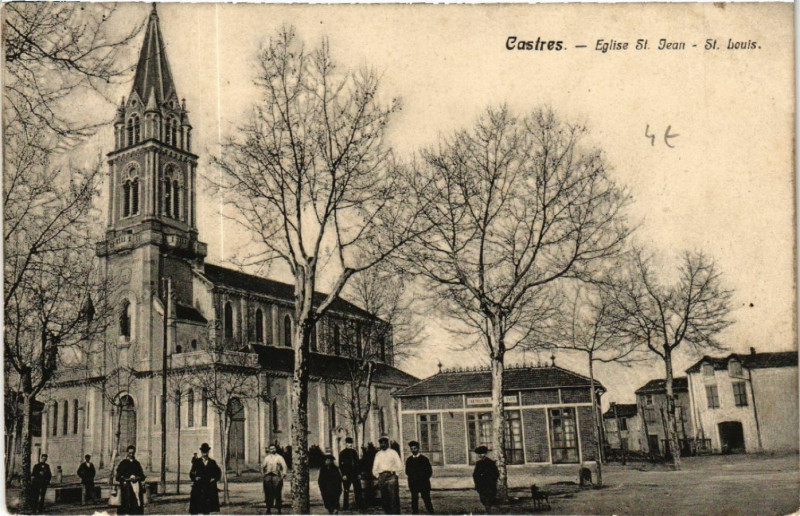 Carte postale ancienne Castres - Eglise Saint-Jean à Castres