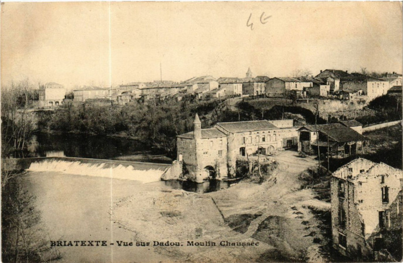 Carte postale ancienne Briatexte - Vue sur Dadou à Briatexte
