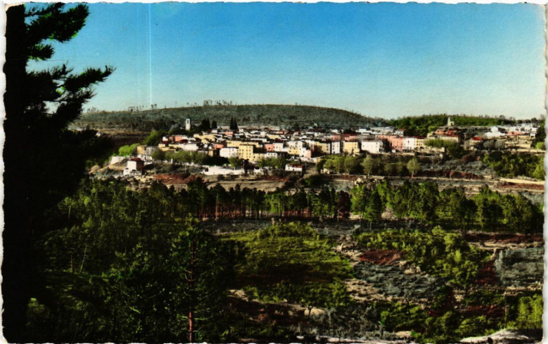 Carte postale ancienne Bagnols en Foret - Vue panoramique