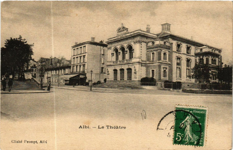 Carte postale ancienne Albi - Le Theatre à Albi