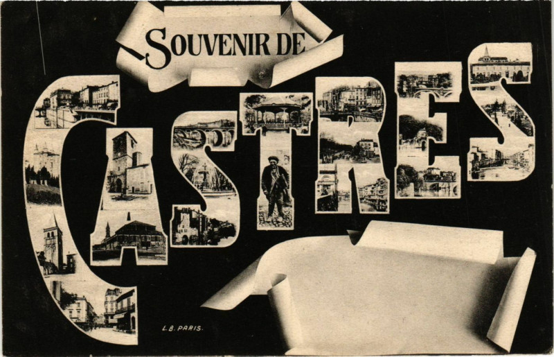 Carte postale ancienne Souvenir de Castres à Castres