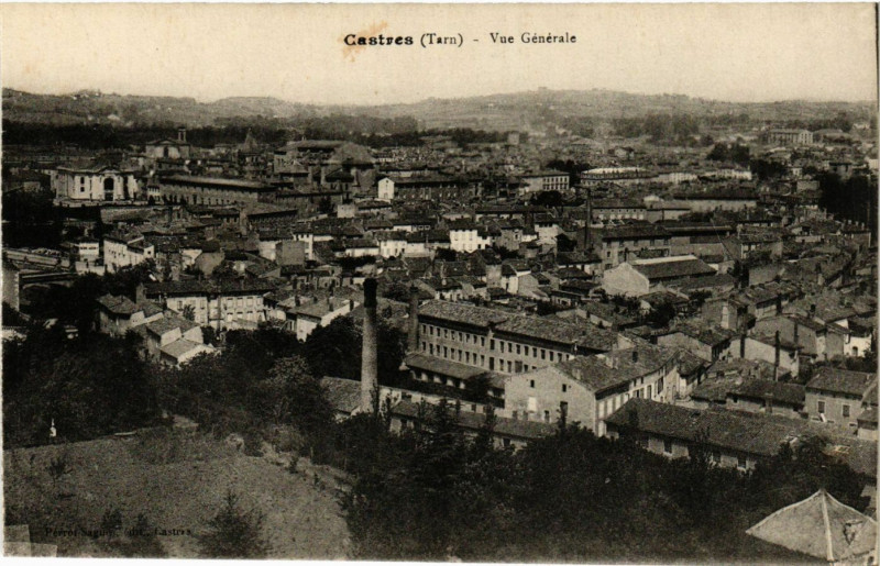 Carte postale ancienne Castres - Vue générale à Castres