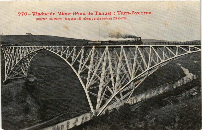 Carte postale ancienne Viaduc du Viaur Tarn-Averon