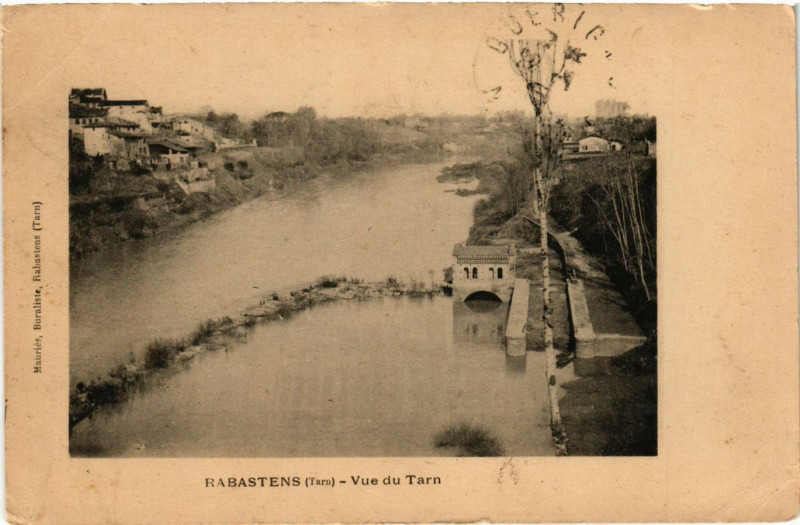 Carte postale ancienne Rabastens - Vue du Tarn à Rabastens