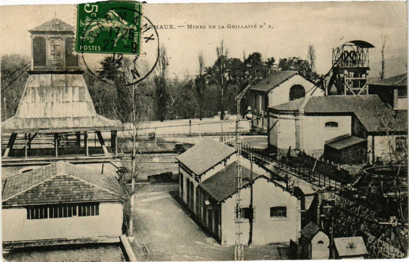 Carte postale ancienne Carmaux - Mines de la Grillatie à Carmaux