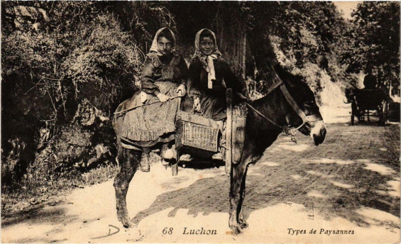 Carte postale ancienne Luchon Types de Paysames