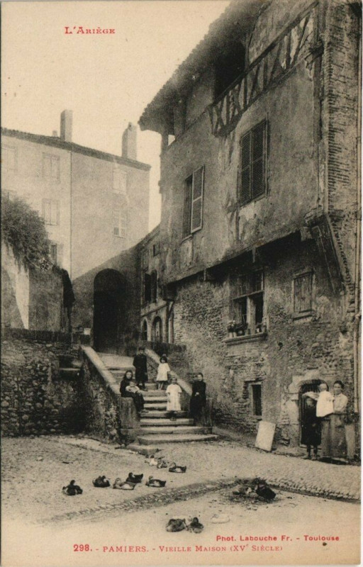 Carte postale ancienne Pamiers - Vieille Maison