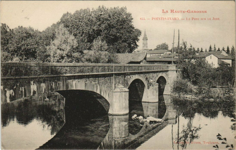 Carte postale ancienne Le Pont sur le Jobe à Pointis-Inard