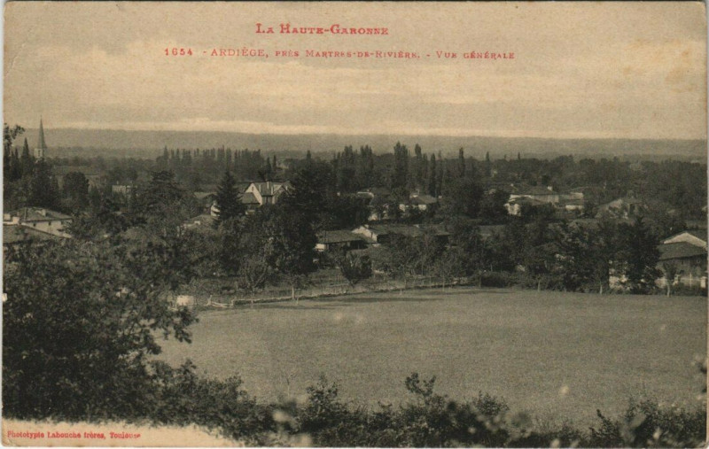 Carte postale ancienne Ardiége - Vue générale à Ardiège