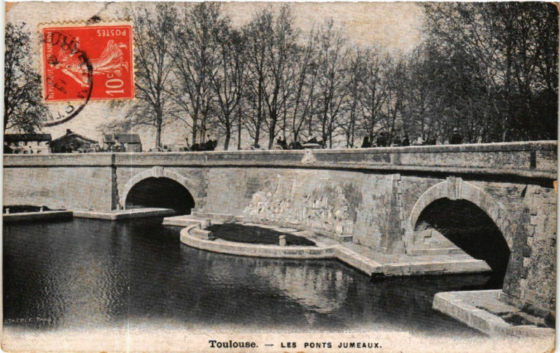 Carte postale ancienne Toulouse - Les Ponts Jumeaux à Toulouse