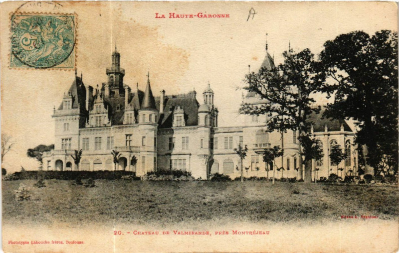 Carte postale ancienne La Haute-Garonne - Chateau de Valmirande pres Montrejeau à Montréjeau