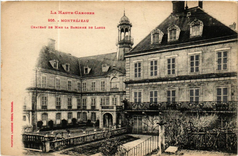 Carte postale ancienne La Haute Garonne - Montrejeau - Chateau de Mme Baronne de Lasus à Montréjeau