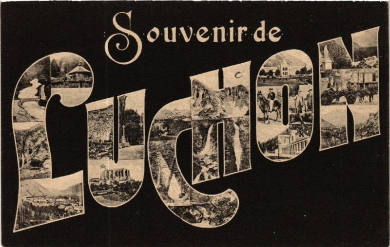 Carte postale ancienne Souvenir de Luchon